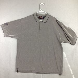 Harley Davidson  Polo Shirt Mens XL Gray Knit Logo Biker Motorcycle Escape